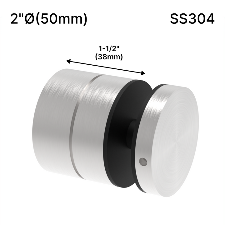 Entretoise réglable 12 M - Hauteur de base 2" x 1-1/2" - SS304 (BS, MBL)