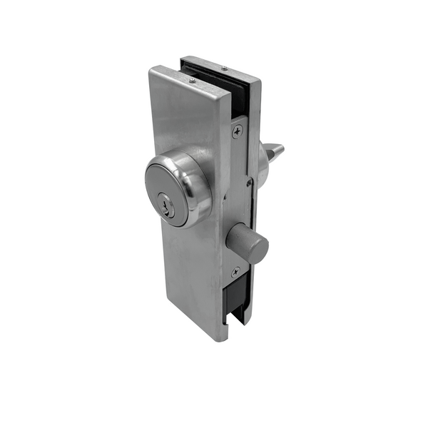 Serrure de porte en verre (série GDLUS) - Serrure à patch avec cylindre de style américain (BS, PS, MB, SA, SB)