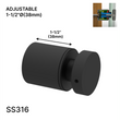 Entretoise série Arc - 1-1/2" Ø X 1-1/2" hauteur de base - SS316 - Ronde (BS, MB, SB)