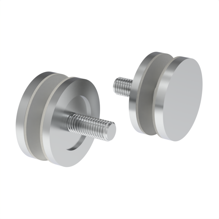 Kit de rondelles/goujons ronds pour poignée de douche ronde simple face - 1-1/4" de diamètre