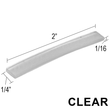 Blocs de réglage transparents (1/4", 5/32", 1/8", 1/16") (longueur 2" et 6")