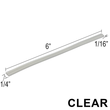 Blocs de réglage transparents (1/4", 5/32", 1/8", 1/16") (longueur 2" et 6")