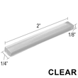 Blocs de réglage transparents (1/4", 5/32", 1/8", 1/16") (longueur 2" et 6")