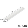 Blocs de réglage transparents (1/4", 5/32", 1/8", 1/16") (longueur 2" et 6")