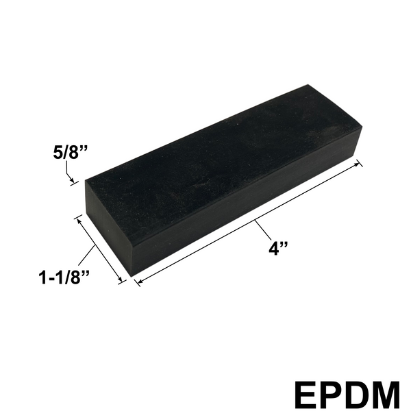 Blocs de réglage EPDM - (4" X 1-1/8" X 5/8")