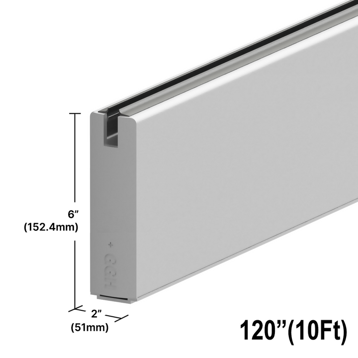 [DLUX6SL120] Sidelite Rail - 6" - 120" (10ft) Length