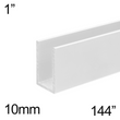 1" Height Shower U-Channel (10mm - CH, BN, MBL, SB, PN, BBRZ, GM, ORB)