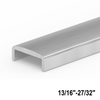 [USAC2022] Rail de capuchon ultra-mince - pour verre de 20 à 22 mm  - Aluminium anodisé brossé