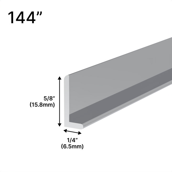 [LC1/4-144] Mirror L & J Channels - 5/8" - 144" Length