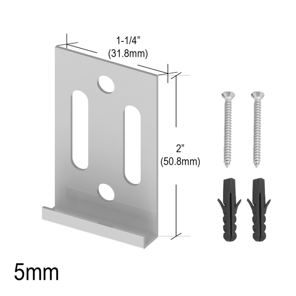 VAN-MIRROR Clips - 5mm (Zinc, Nickel Plated)