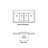[DTW8100TS] Drive-Thru Window - Automatic Biparting - 8100TS Flush Mount - Custom Finishes