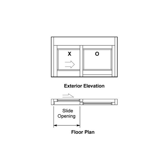 [DTW8900] Drive-Thru Window - Manual Single Slide - 8900 Flush Mount