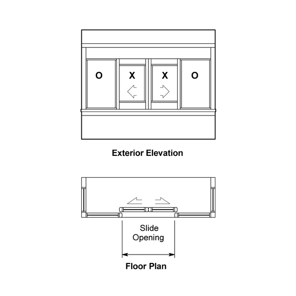 [DTW8200TS] Drive-Thru Window - Automatic Biparting - 8200TS Projected