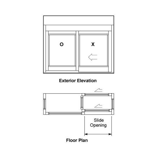 [DTW8300] Drive-Thru Window - Security Single Slide - 8300 Projected
