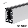 [ARCH8610T] ARCH-LOC™ SERIES - Top Mount Adjustable Base Shoe System For 11/16" to 27/32" Glass (120" Length) (Engineer Tested) (BAA, MBA, BSS, PSS)