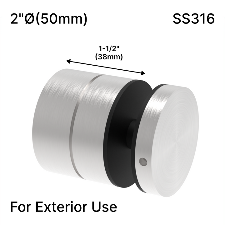 [ADJ12M2X1.5] Standoff - Adj 12M - 2" X 1-1/2" Base Height - SS316