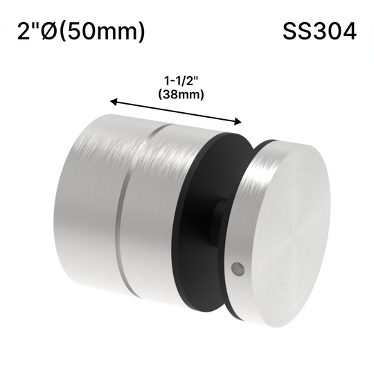 [ADJ12M2X1.5-304] Standoff - Adj 12M - 2" X 1-1/2" Base Height - SS304