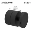 [ADJ12M2X1.5-304] Standoff - Adj 12M - 2" X 1-1/2" Base Height - SS304
