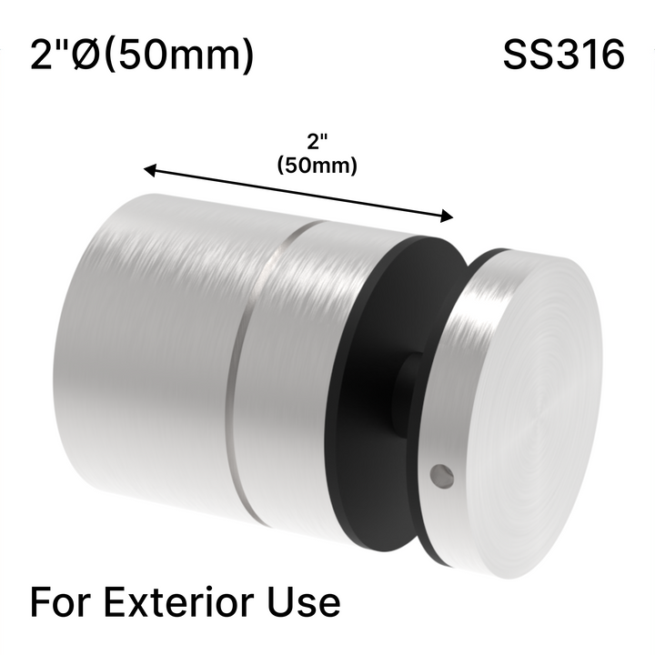 [ADJ12M2X2] Standoff - Adj 12M - 2" X 2" Base Height - SS316