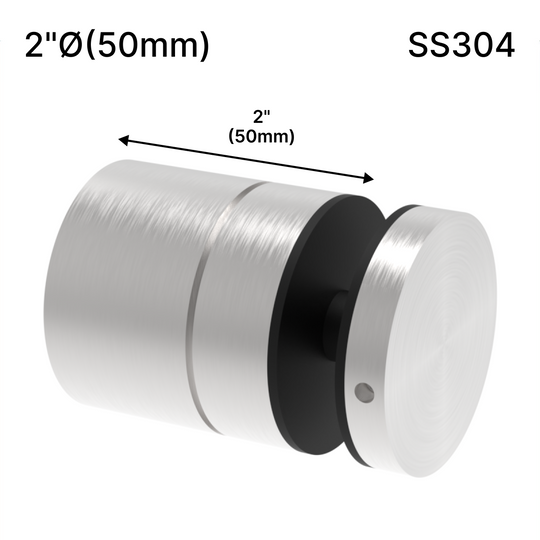 [ADJ12M2X2-304] Standoff - Adj 12M - 2" X 2" Base Height - SS304