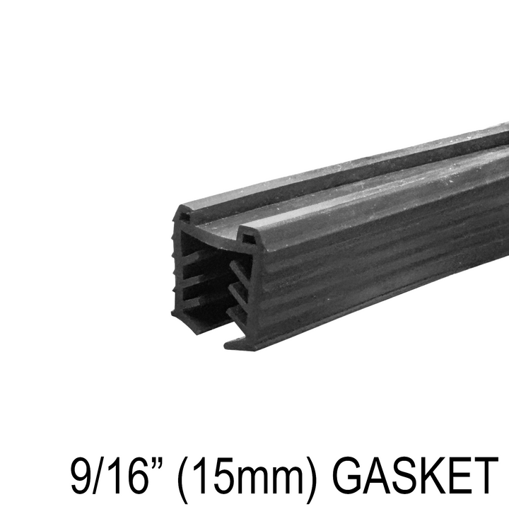 [CRUB15] Caprail - Caoutchouc - pour verre de 15 mm (9/16 po)