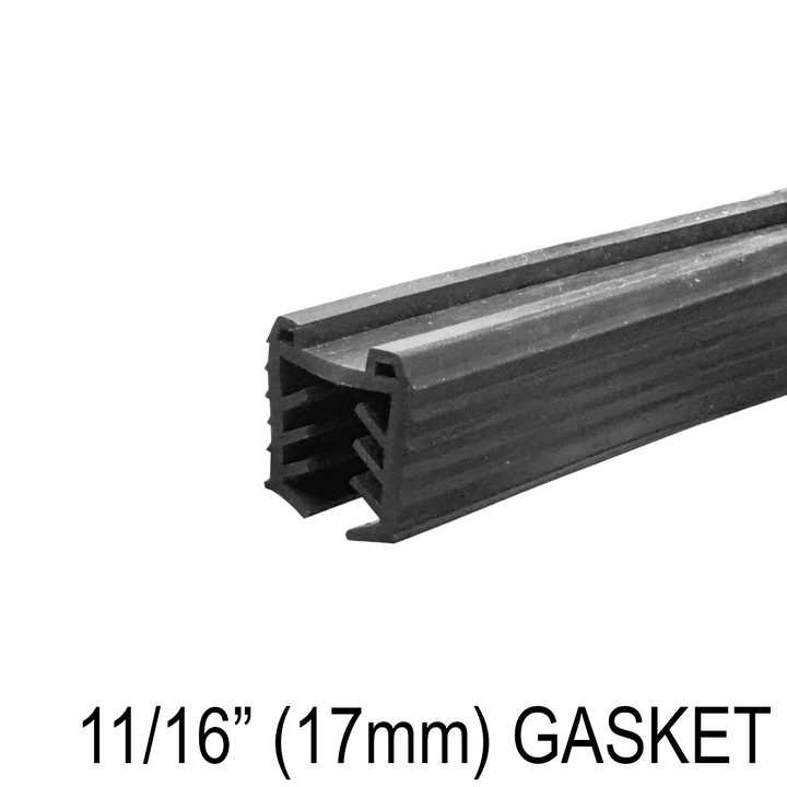 [CRUB17] Caprail - Caoutchouc - pour verre de 17 mm (11/16 po)