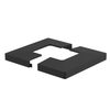 [ALPOST-COVERPLATE] Poteau en aluminium - Plaque de recouvrement - Noir mat