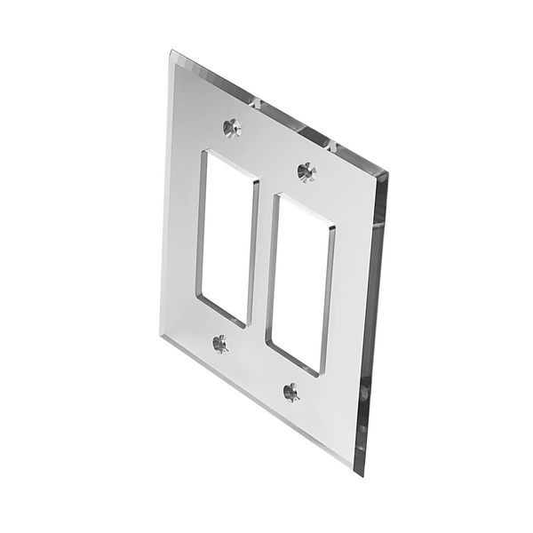 [AMPDEC2] Acrylic Mirror Cover Plate - Double Decorator