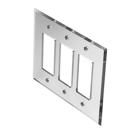 [AMPDEC3] Acrylic Mirror Cover Plate - Triple Decorator