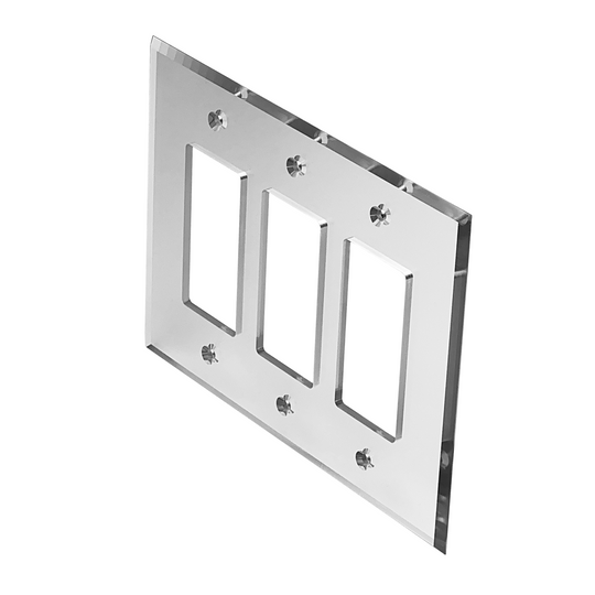 [AMPDEC3] Acrylic Mirror Plates - Triple Decorator
