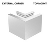 [ARCH8690CNTMEX] Arch-Loc Base Shoe - Série 86 - Angle externe à fixation supérieure à 90° - Aluminium anodisé brossé