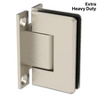 [BETH037] Shower Hinge - Beveled Extra Heavy Duty - Wall Mount, H Back Plate