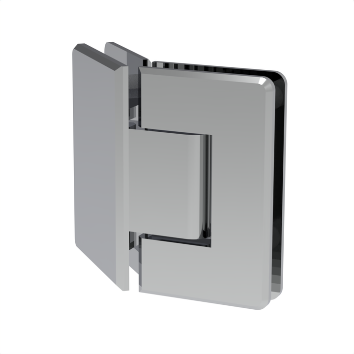 [BEV045] Biseauté - Support en verre, Néo Angle 135° (CH, BN, MBL, SB, PN, BBRZ, GM, ORB, W, AB, PB) 