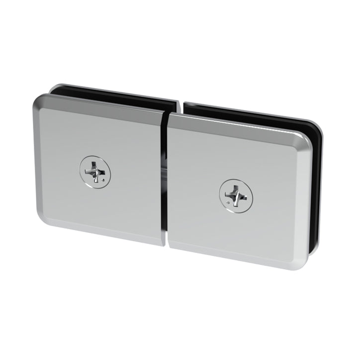 [BEVC188] Shower Clamp - Beveled - Transom Glass To Glass - 180° Movable