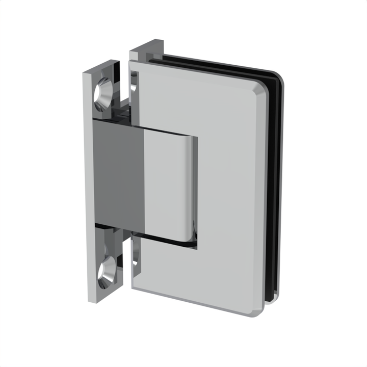 [BEVH037] Charnière de douche - Biseautée - Usage régulier - Montage mural, plaque arrière en H
