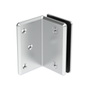 [BEVWMB90] Pince de douche - Support mural - Biseauté - Chrome