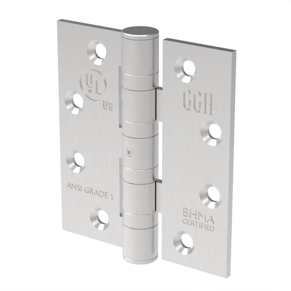 [BH45NRPSS40] Heavy Duty Ball Bearing Door Hinge - 4-1/2" x 4”