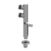 [DSDIVE] Accessoires pour clôture de piscine - Butée de porte - Fixation verre au sol + butée inférieure - Acier inoxydable brossé
