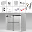 [CAMI73] Shower Sliding Door Kit - CAM Series