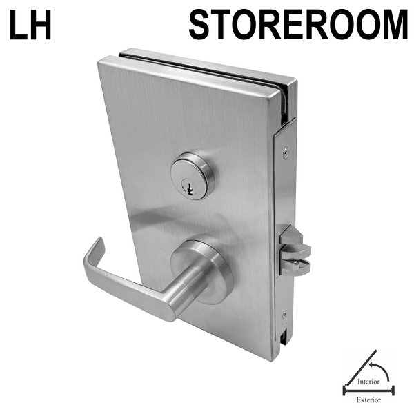 [GDLCS] Center Glass Lock - Storeroom Version - Inswing, Left Hand - LH (BS, MBL, PS)