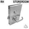 [GDLCSINR] Serrure pour centre commercial - Version entrepôt - Ouverture intérieure, ouverture à droite - RH - INOX BROSSÉ