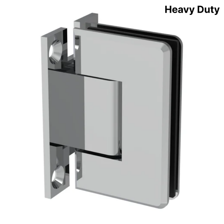 [COLEH037] Shower Hinge - Beveled Heavy Duty - Wall to Glass 90°, H Back Plate