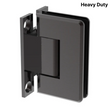[COLEH037] Shower Hinge - Beveled Heavy Duty - Wall to Glass 90°, H Back Plate