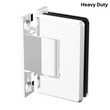 [COLEH037] Shower Hinge - Beveled Heavy Duty - Wall to Glass 90°, H Back Plate