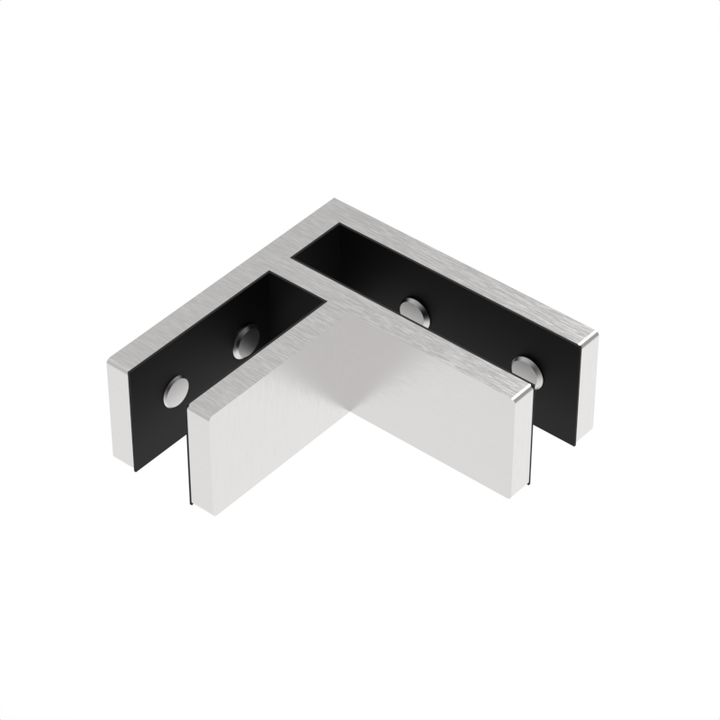 [CON092S] Railing Connector - 90° Glass to Glass (Slim)