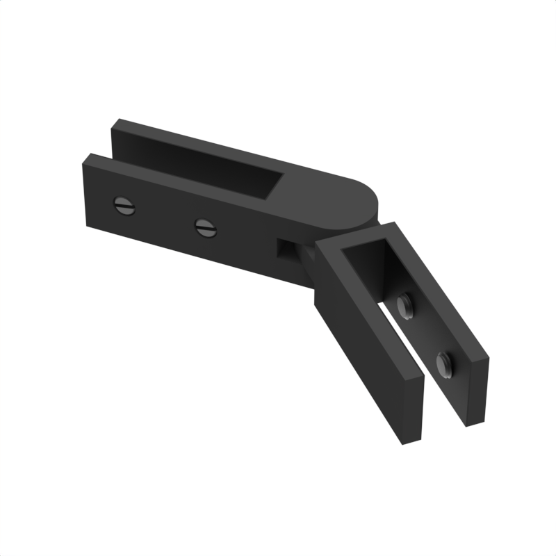 [CON345S] Railing Connector - Adjustable Glass to Glass (Slim) – Grey ...