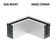 [CORE7210SM12TINCN] CORE-LOCK Base Shoe - 72 Series - 90º Side Mount - Inside Corner