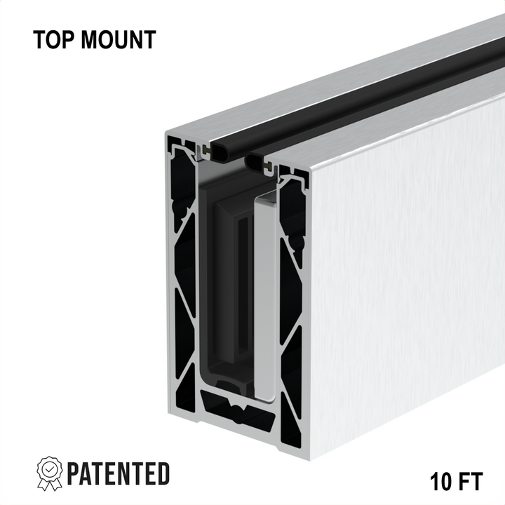 [CORE7210TM12T] ​​Patin de base CORE-LOCK - Série 72 - Montage par le haut (120")