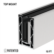 [CORE7210TM12T] CORE-LOCK Base Shoe - 72 Series - Top Mount (120")