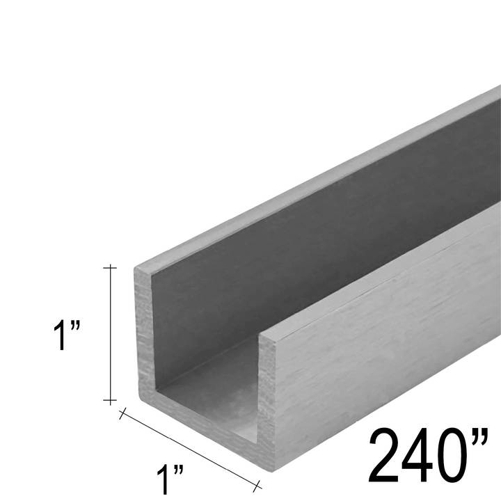 [CU1X1-240] Commercial U-Channel - 1 X 1" (240")